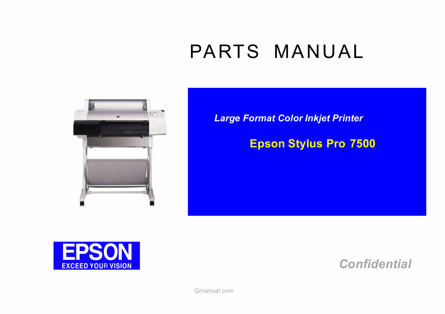 EPSON StylusPro 7500 Parts Manual-1 EPSON StylusPro 7500 Parts Manual-1